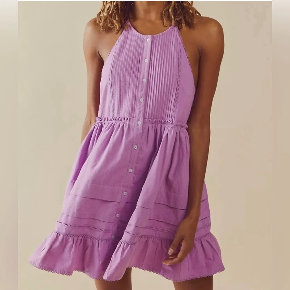 Free People "Desert Days" Mini Dress Size Medium - Picture 5 of 16